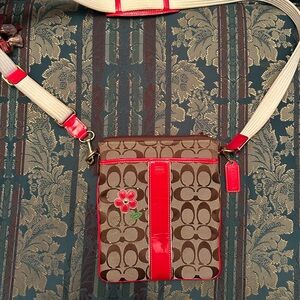 Vintage Y2K Coach Flower Crossbody Bag